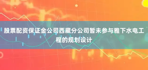 股票配资保证金公司西藏分公司暂未参与雅下水电工程的规划设计