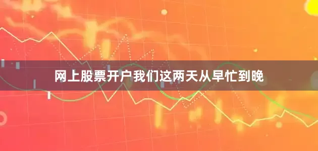 网上股票开户我们这两天从早忙到晚
